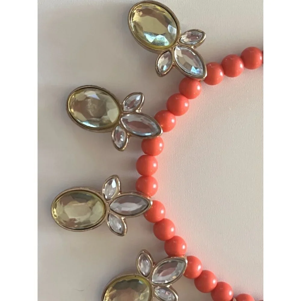 Gymboree Pink Beaded Pineapple Statement Necklace